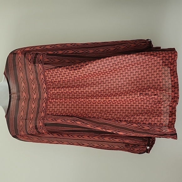 Free People Bohemian Lagenlook Oversized Sheer Tunic Top Embellished Blouse - Picture 8 of 11